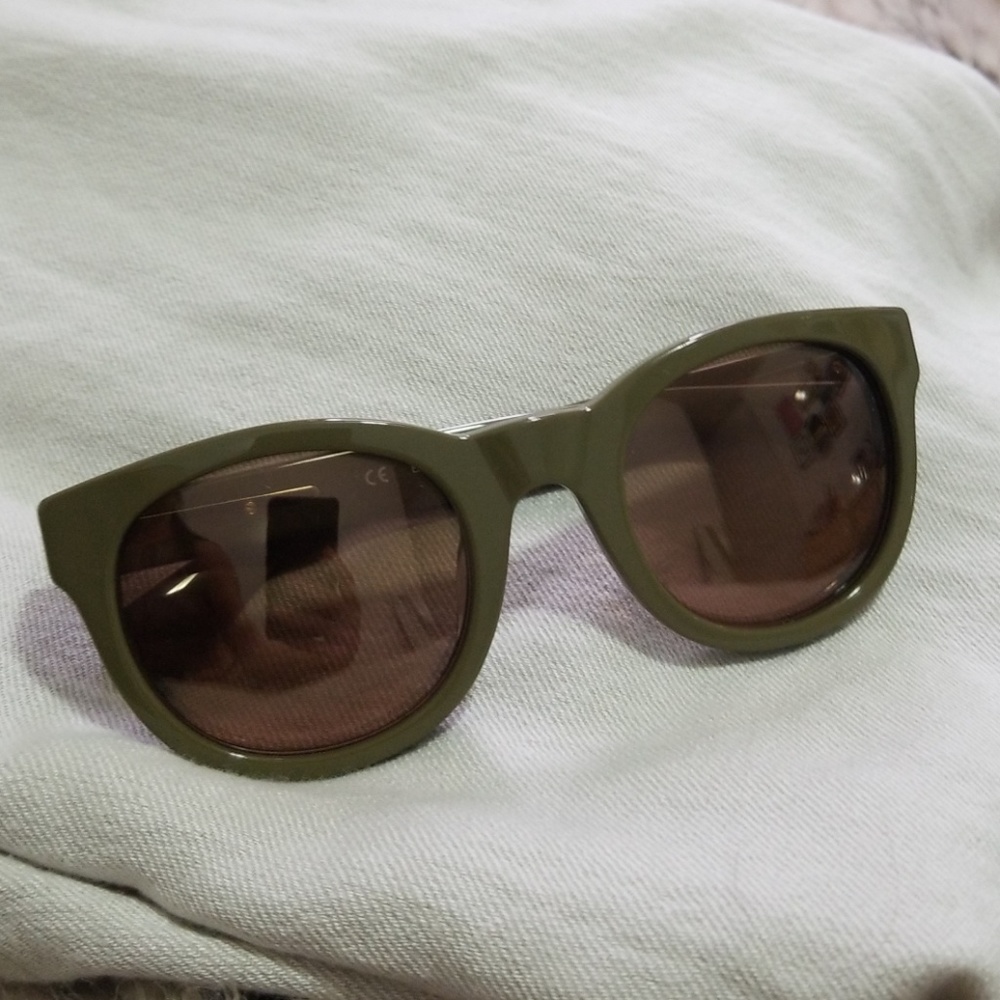 J Crew Olive Green Sunglasses Like New
